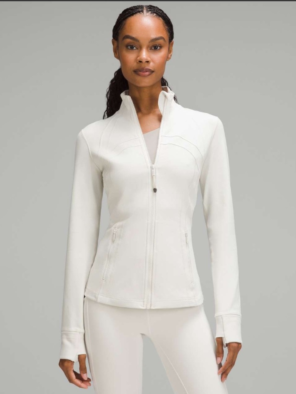 #918 Lululemon Define Jacket Luon White Size 10 NWOT
